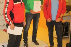 Rang 3, Senioren 2, mit den Verantwortlichen des Bewerbs